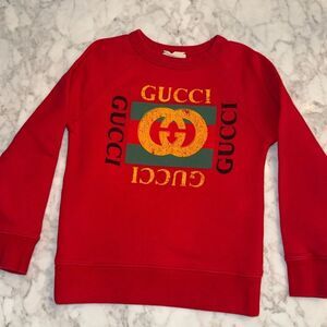 GUCCI BOYS LOGO SWEATSHIRT 5Y